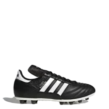 Adidas Men's Copa Mundial soccer cleats – classic black leather with white stripes