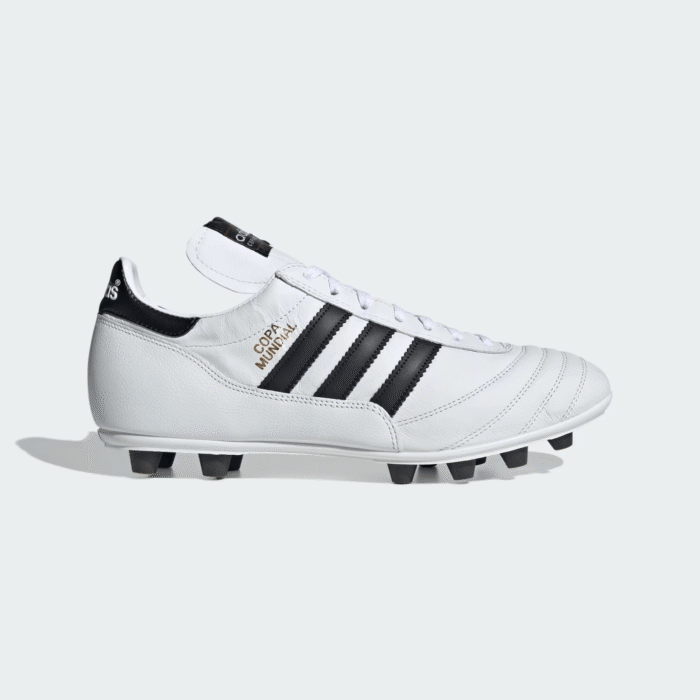 Adidas Copa Mundial Firm Ground Soccer Cleats in White - Classic Leather FG Cleats for Adults